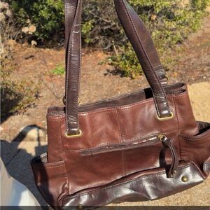 Tiganello Brown Leather Tote Bag